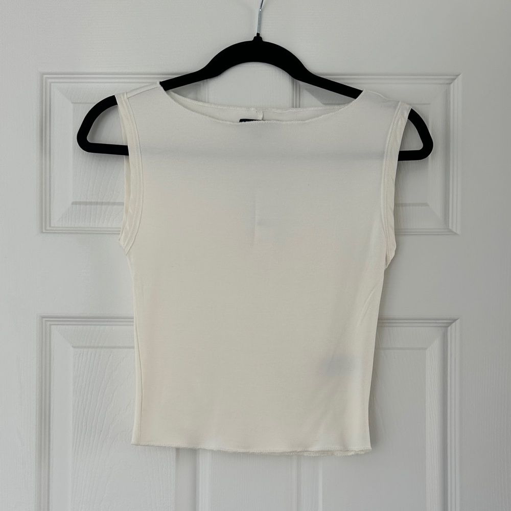 J. Crew Classic Cream Tank Top
